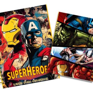 Super Heroes Colorear