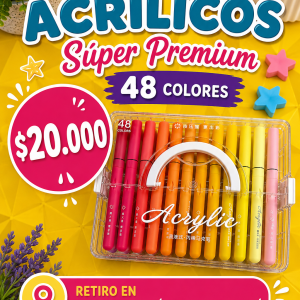 Lápiz acrílicos  48 colores