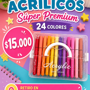 Lápiz acrílico 24 colores